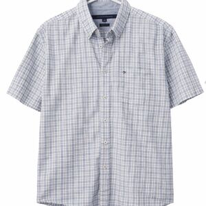 Tommy Hilfiger Light Blue Plaid Men's Shirt